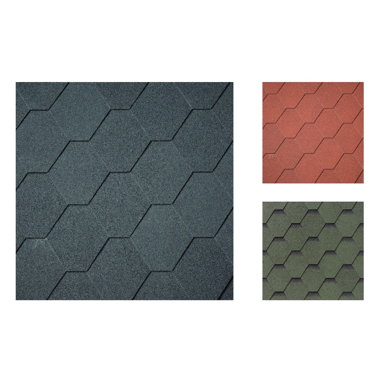 Dakshingles Hexagonaal – pak 3 m²